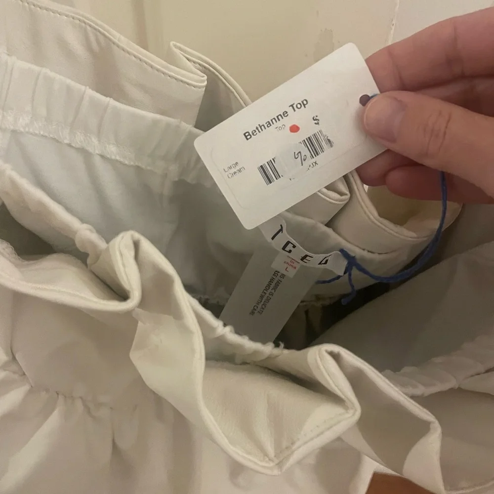 TCEC Alamont Faux Leather Strapless Top - Picture 6 of 6